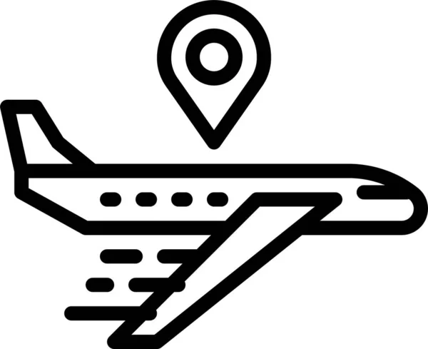 Иконка Доставки Самолета — стоковый вектор