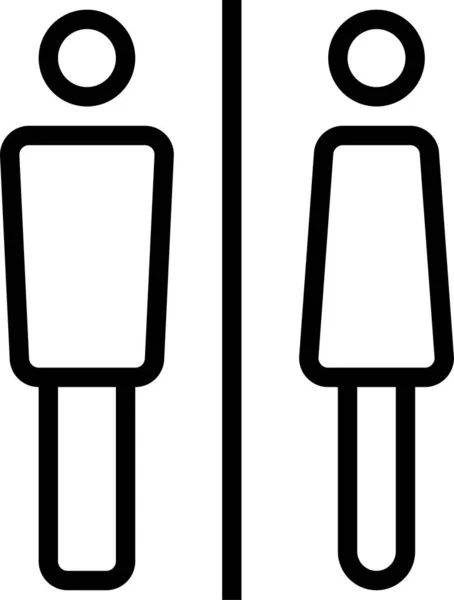 Toilet Reis Pictogram — Stockvector