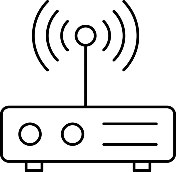 Antenna Modem Router Ikon — Stock Vector