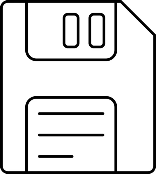 Disk Floppy Geheugen Icoon — Stockvector