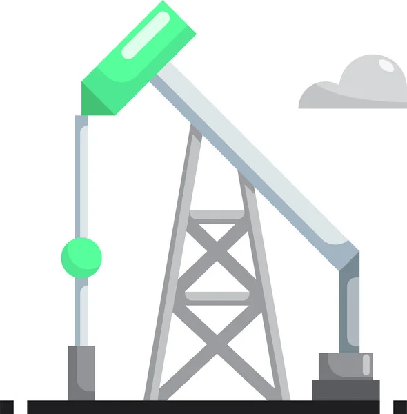Industry Oil Power Icon — Stock Vector