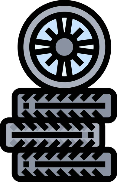 充填式汽车气动竞赛图标 — 图库矢量图片