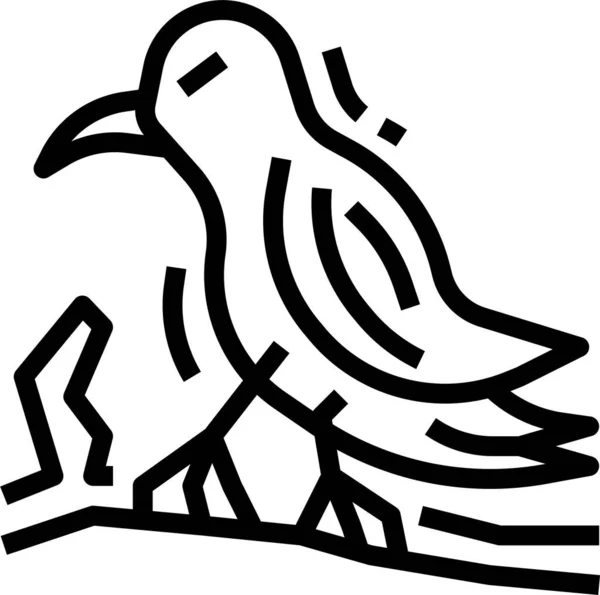 Икона Птиц Воронов Категории Хэллоуин — стоковый вектор