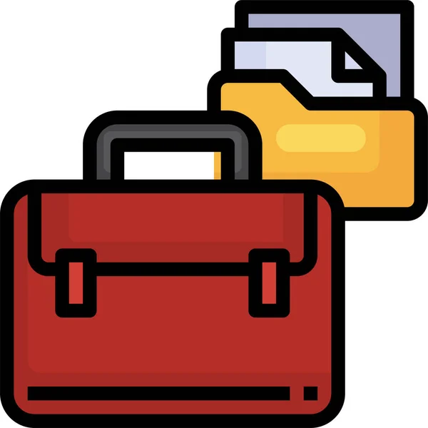 Bag Briefcase Business Icon Business Management Category — Stock Vector
