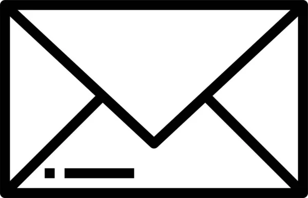 Значок Письма Интерфейса Электронной Почты Стиле Наброска — стоковый вектор