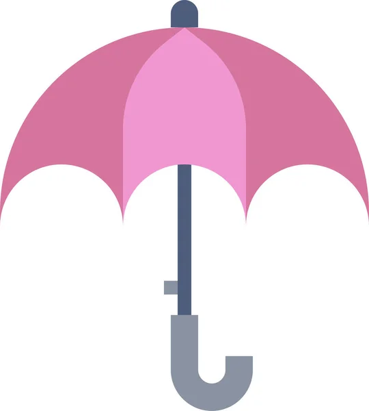Protection Rain Rainy Icon Flat Style — Stock Vector