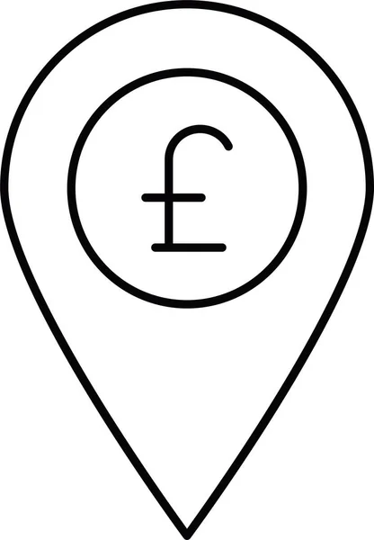 Location Map Pin Symbol — Stockvektor