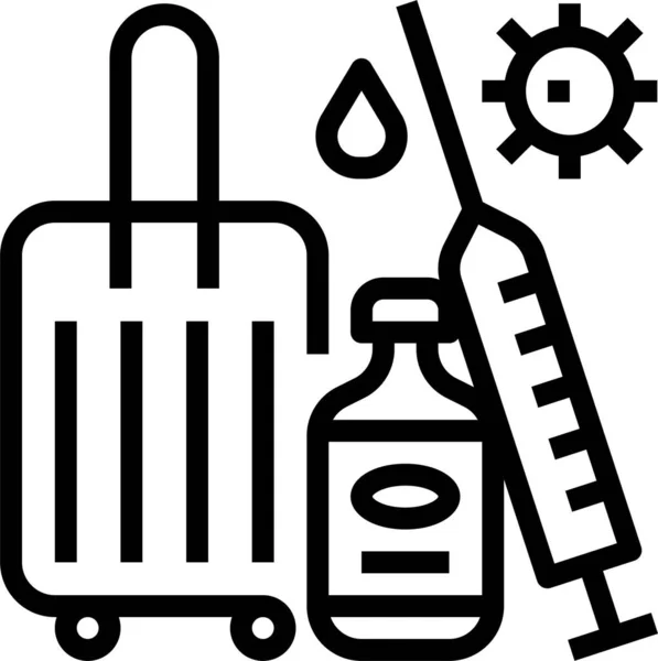 Ikona Vakcinace Vakcinace — Stockový vektor