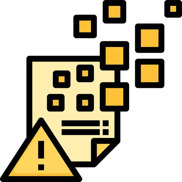 Icono Protegido Contra Pérdida Datos Estilo Esquema Rellenado — Vector de stock