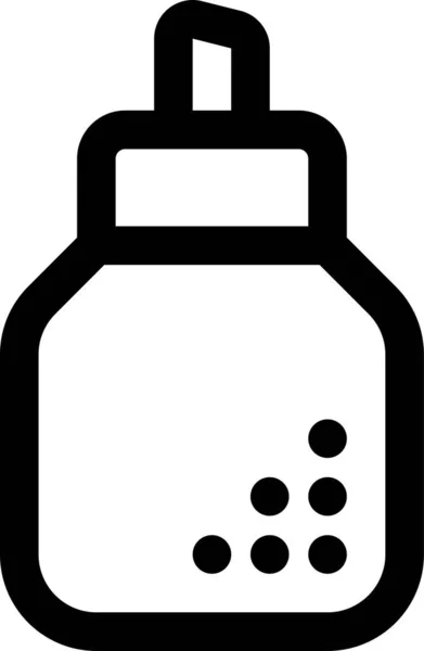 Botella Contenedor Dispensador Icono — Vector de stock