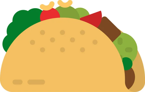 Snack Rapide Icône Mexicaine — Image vectorielle