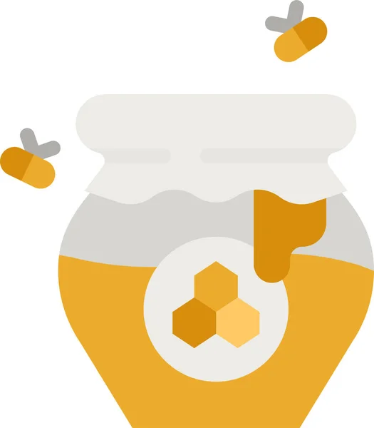 Honigglaskannen Ikone Der Kategorie Danksagung — Stockvektor