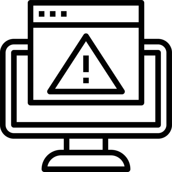 Код Ошибки Номер Значка Компьютерно Интернет Безопасности Категории — стоковый вектор