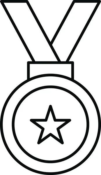 Achievement Award Medal Icon — Stock Vector