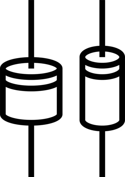 Symbol Für Elektronische Bauteile — Stockvektor