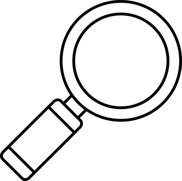 Suche Lupe Finden Symbol — Stockvektor