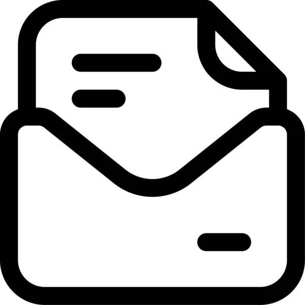 Dokument Entwurf Mail Symbol Datei Ordner Kategorie — Stockvektor