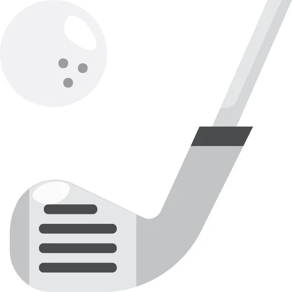 Golf Elements Iron Icon — Stock Vector