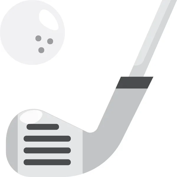 Elementos Golf Icono Hierro — Archivo Imágenes Vectoriales