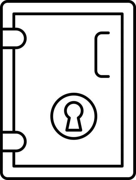 ロッカー金庫アイコン — ストックベクタ