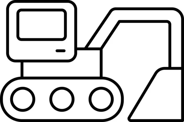 Ikona Pojazdu Budowlanego — Wektor stockowy