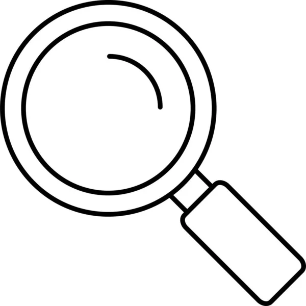 Знайти Значок Пошуку Скла — стоковий вектор