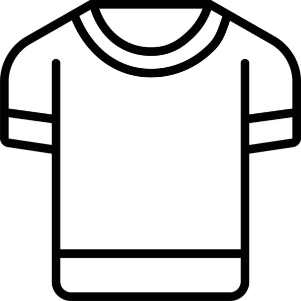 Shirt Kledingstuk Doek Pictogram — Stockvector