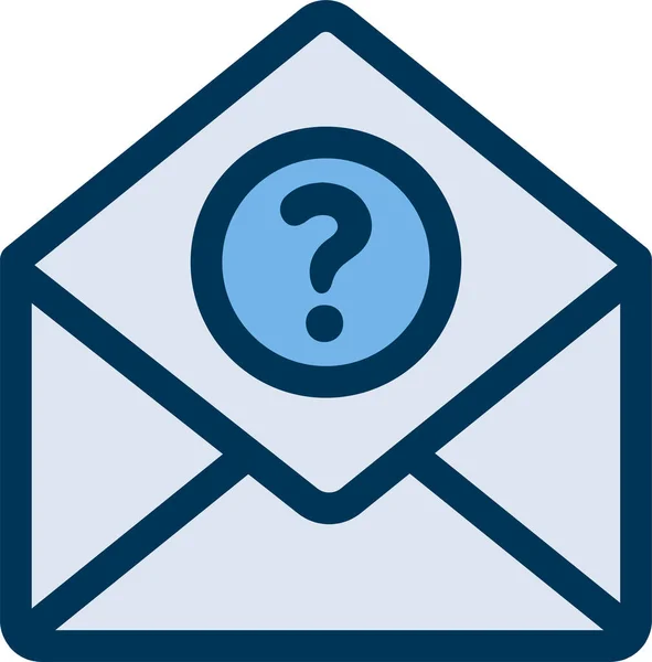 Ikona Obsługi Poczty Mail Stylu Wypełnionym — Wektor stockowy