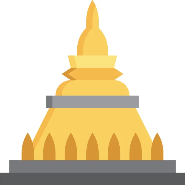 Vientiane Laos Kultúrák Ikon — Stock Vector