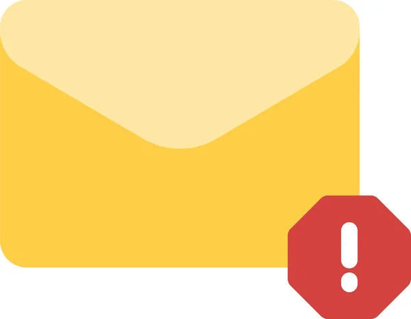 Mail Pishing Spam Icon Flachen Stil — Stockvektor