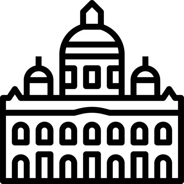 Capitales Europeas Icono Vatican — Vector de stock