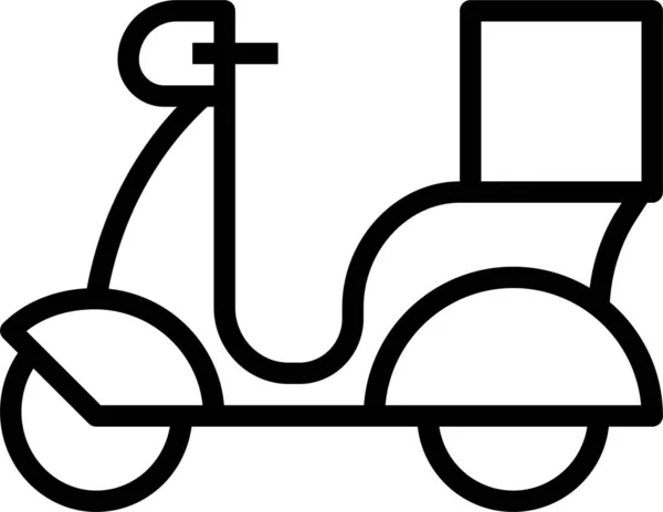 Orden Envío Icono Motocicleta — Archivo Imágenes Vectoriales