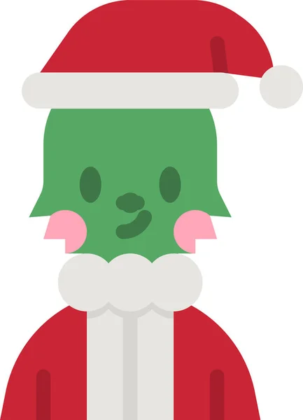 Grinch Elf Xmas Icon Christmas Category — Stock Vector