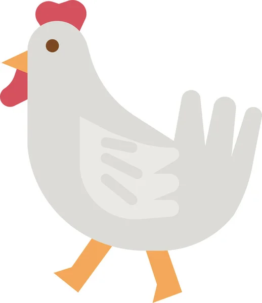 Chicken Meat Chick Icon — Stock Vector