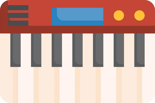 Piano Speelgoed Kid Pictogram — Stockvector