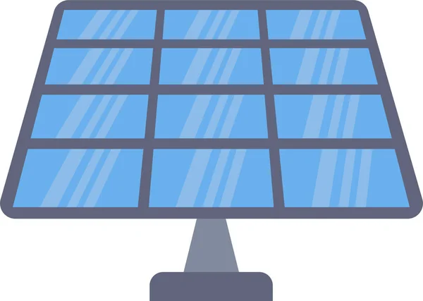 Power Solar Ökologie Ikone — Stockvektor