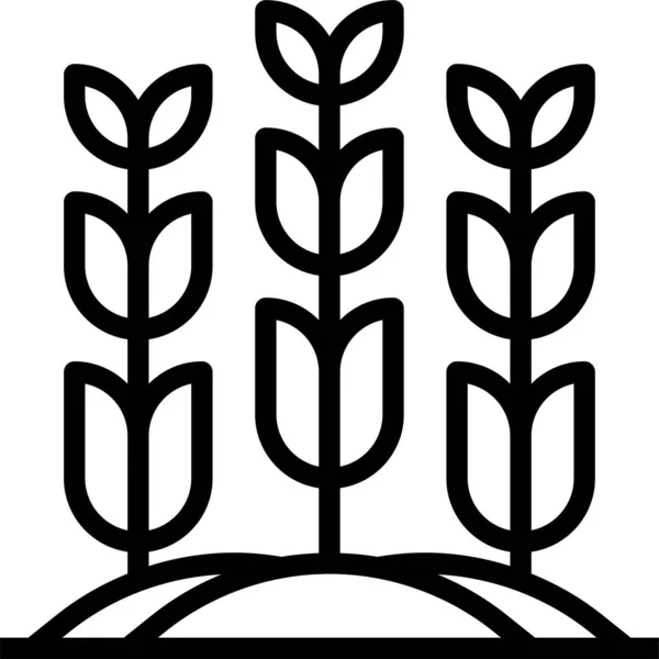 Икона Сельского Хозяйства Стиле Наброска — стоковый вектор