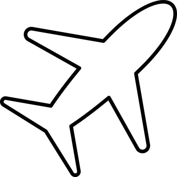 Αεροπλάνο Ταξίδι Εικονίδιο Airbus — Διανυσματικό Αρχείο