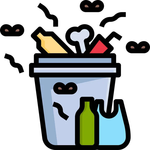 Wastrel Garbage Trash Icon — Stock Vector