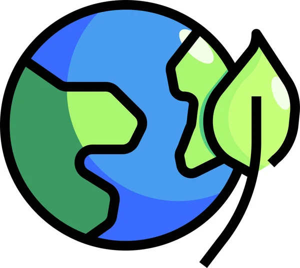 Reciclado Ecología Ambiental Icono — Vector de stock