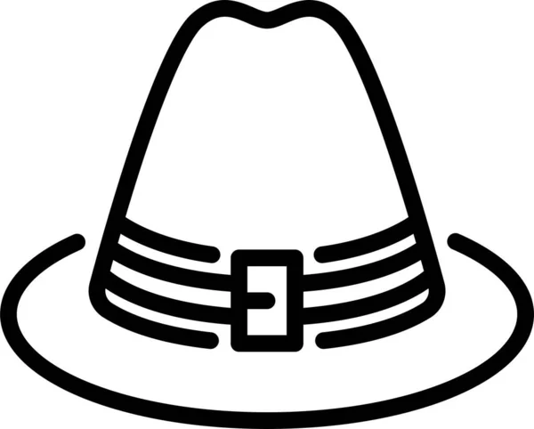 Sombrero Gorra Accesorio Icono — Archivo Imágenes Vectoriales