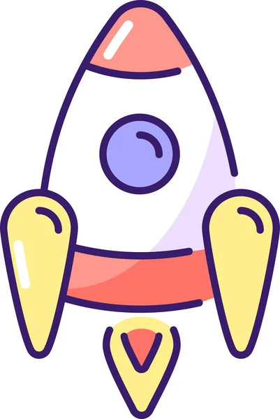 Space Rocket Shuttle Icon — Stock Vector