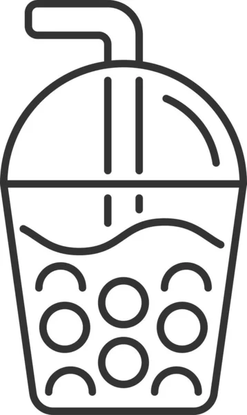 Boba Drink Beverage Icon — 图库矢量图片