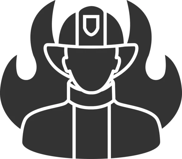 Значок Пожарного Пожарного — стоковый вектор