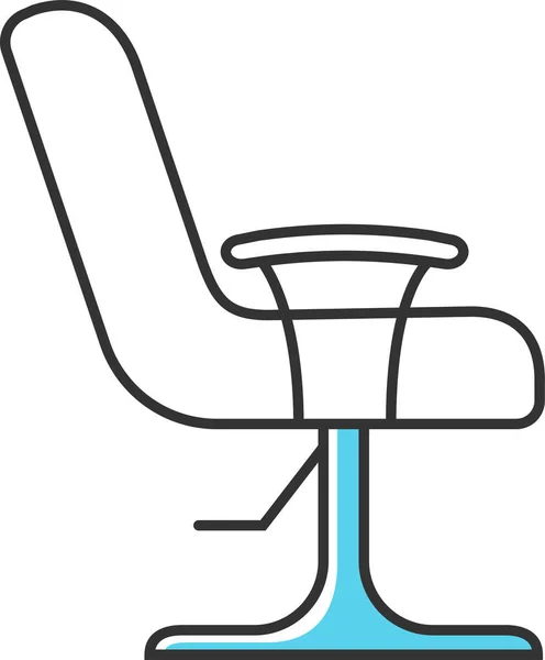 의자의 아름다움 아이콘 스타일 — 스톡 벡터