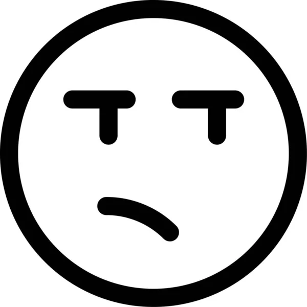 Rozzlobená Ikona Emoji — Stockový vektor