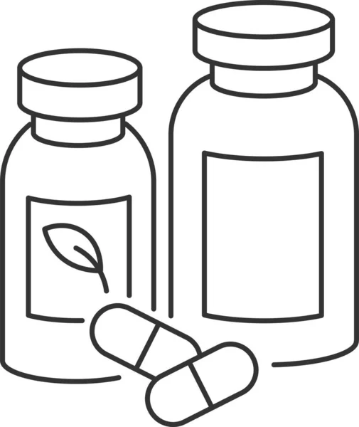 Apotheke Medikamentenergänzung Symbol — Stockvektor
