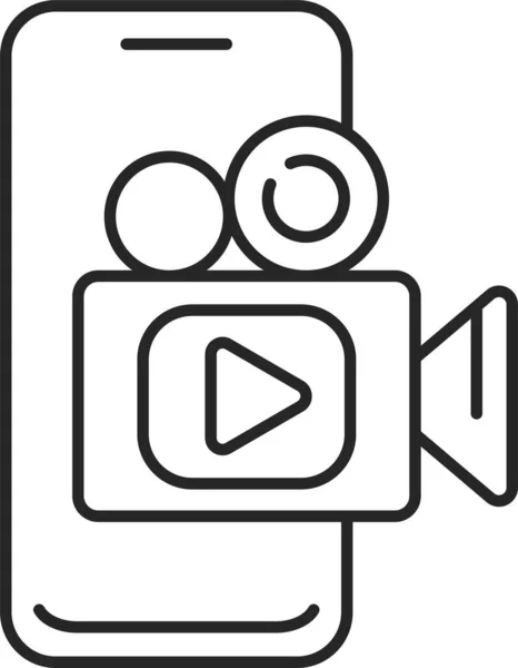 Entertainment Live Stream Pictogram — Stockvector