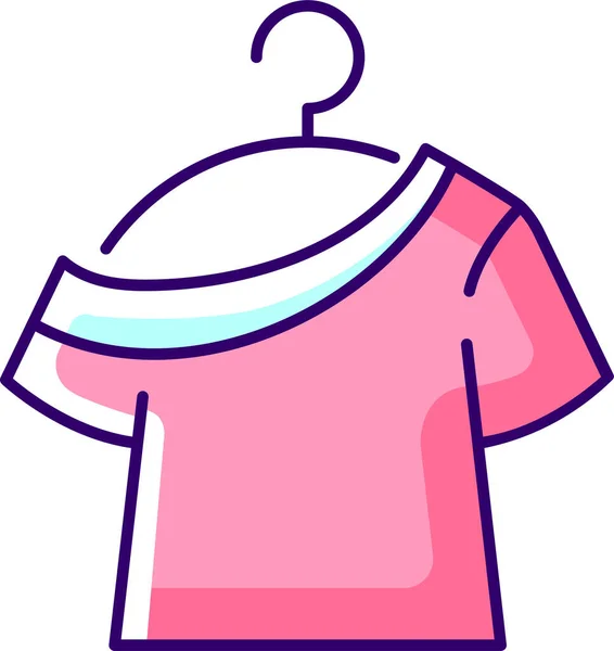 Shirt Top Outfit Icon — Stock Vector