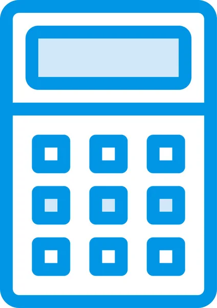 Accounting Bedrijf Caculate Icoon Gevulde Outline Stijl — Stockvector